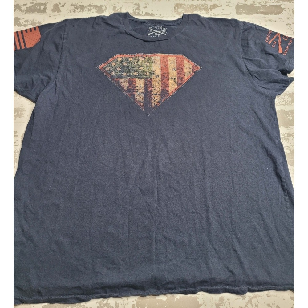 Grunt Style Navy Short‎ Sleeve T-Shirt Men's 3XL
